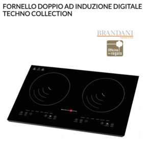 Fornello Doppio ad induzione Digitale techno BRANDANI
