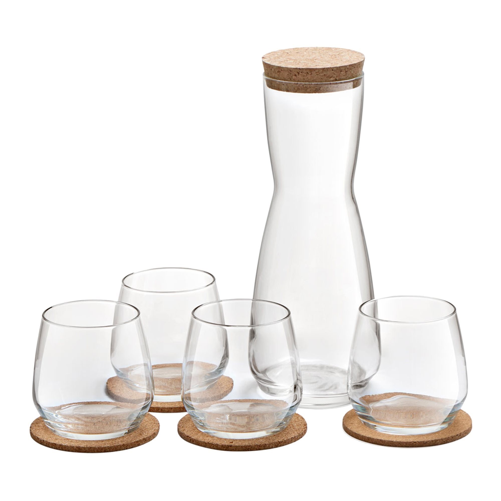 Set composto da una caraffa con 4 bicchieri acqua aperitivo in confezione regalo