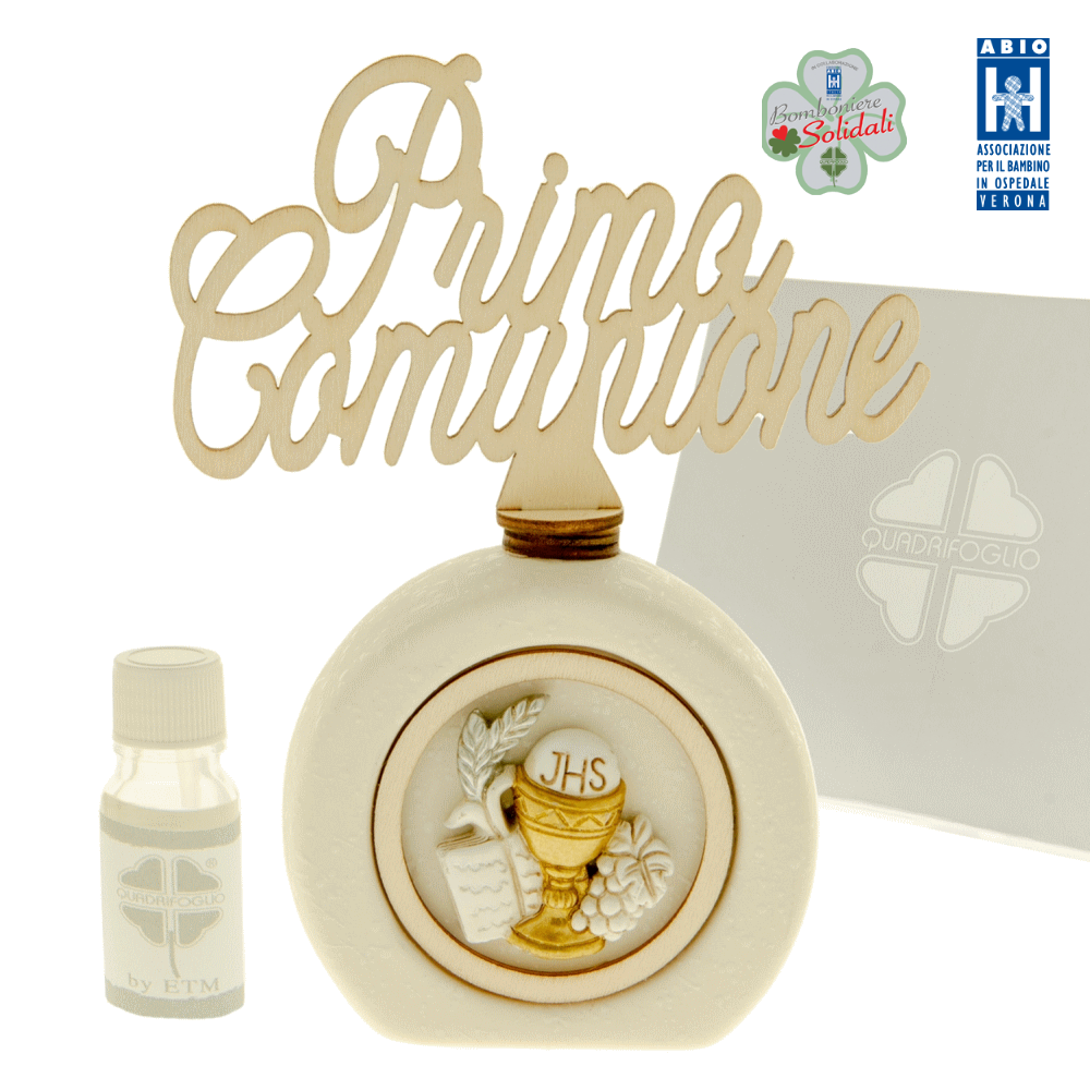 Profumatore in marmoresina Comunione Regalo Solidale ABIO