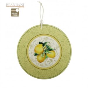 Sottopentola ceramica e sughero decoro limoni BRANDANI