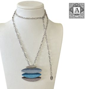 Collana donna AlexArte bigliotteria con ciondolo colori assortiti