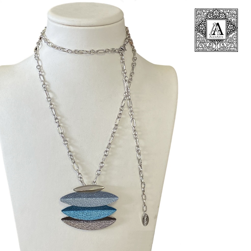 Collana donna AlexArte bigliotteria con ciondolo colori assortiti