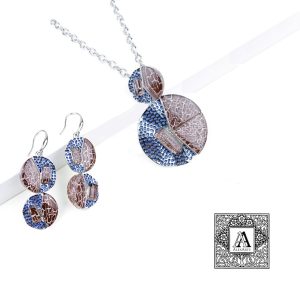 Parure donna AlexArte bigliotteria Orecchini con Collana
