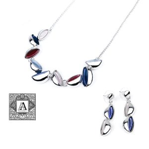 Set collana orecchini Midnight AlexArte Bijoux