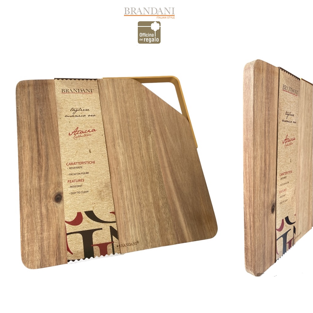 Tagliere in acacia Brandani quadrato
