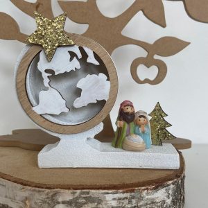 Presepe Mappamondo con Luce Led