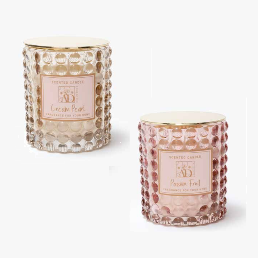 Candele profumate in bicchiere con coperchio
