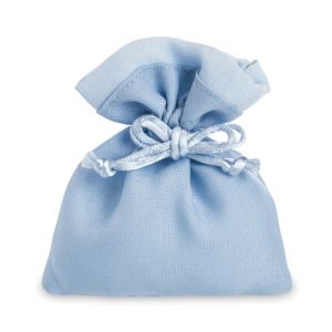Sacchettino porta confetti azzurro Bomboniere Nascita Battesimo