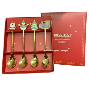 Set 4 cucchiaini con soggetti natalizi Brandani