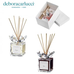 Profumatore con fiore in cristallo Linea Debora Carlucci