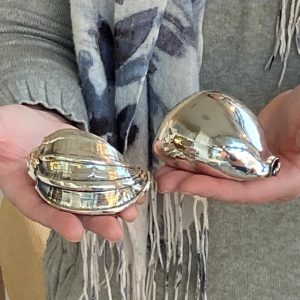Conchiglie vere ricoperte in argento