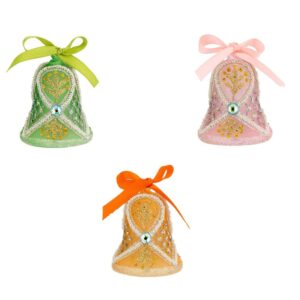 Campanelle in vetro soffiato con luce Led Pasqua Bagutta