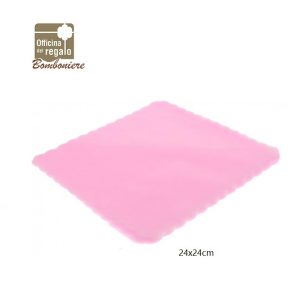 Tulle quadrato rosa confezione 50 pezzi