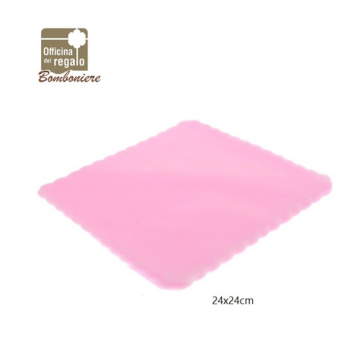 Tulle quadrato rosa confezione 50 pezzi