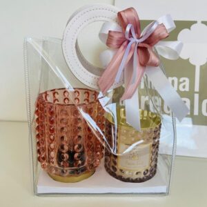Confezione regalo candela profumata e Lampada Led
