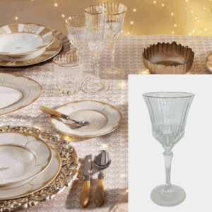 Set 6 calici in crystal glass linea Oh my GOLD Brandani