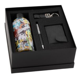 Set 4 pezzi cofanetto idea regalo uomo Linea art collage