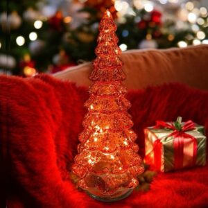 Luce Led Albero di Natale stilizzato in vetro