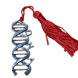 Ciondolo DNA laurea Biologia con nappina rossa