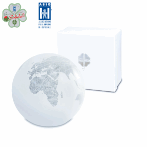 Sfera con Luce Led decoro Mappamondo Bomboniera Solidale ABIO