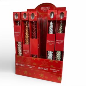Candele natalizie Led a forma di albero Brandani