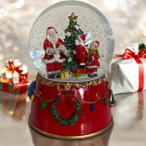 Palla di Neve Musicale con Babbo Natale
