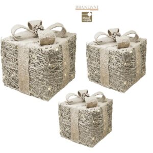 Set 3 Pacchi Regalo Luminosi LED Brandani